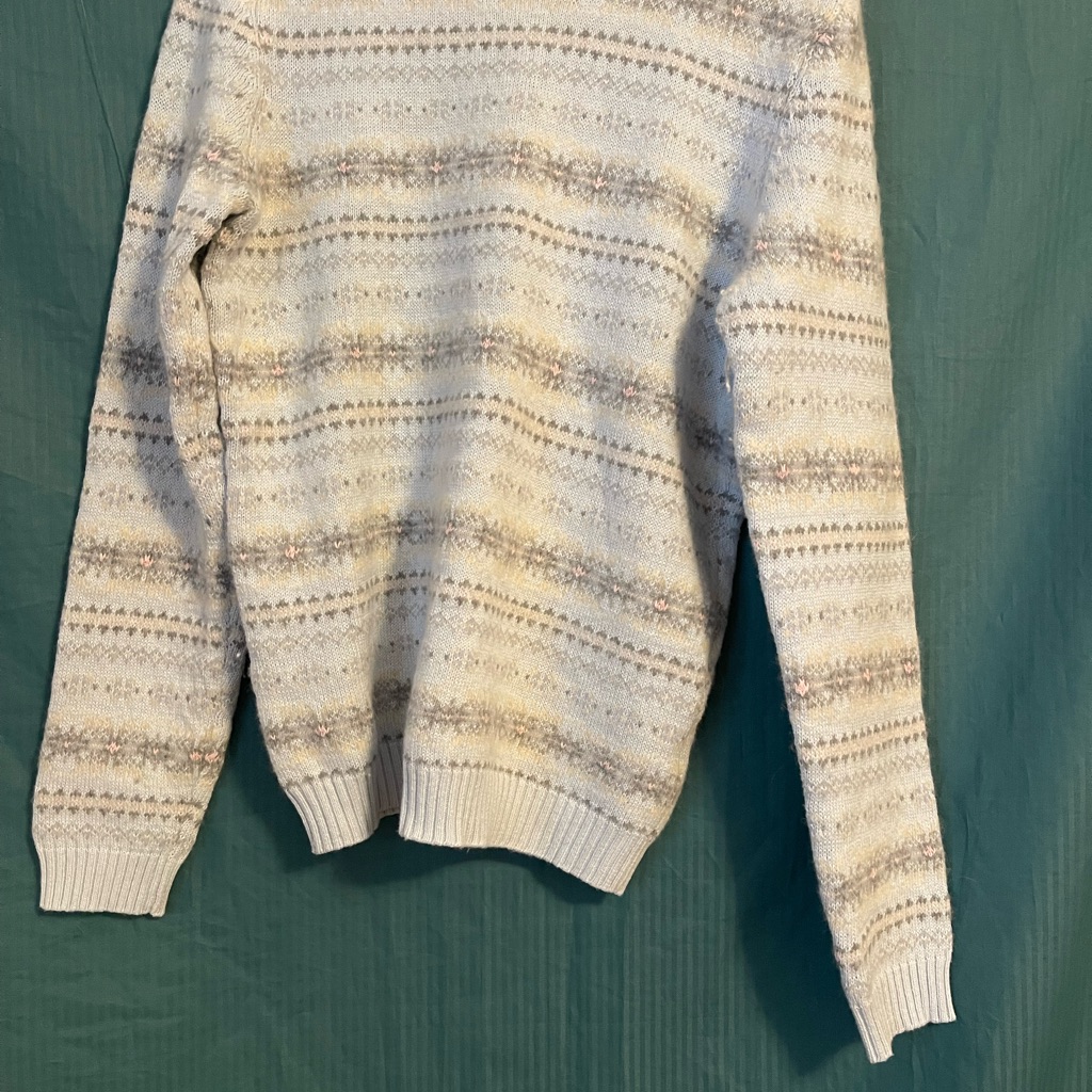 Lauren Ralph Lauren Women’s Beige Patterned Crewneck Sweater